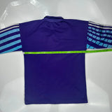 19990-92 Adidas Goalkeeper Long Sleeve Football Shirt - Medium Blue Polyester
