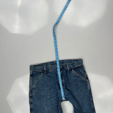 Wrangler Wide Leg Carpenter Jeans - 32W UK 12 Blue Cotton