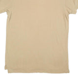 TOMMY HILFIGER Mens Beige Cotton Blend Short Sleeve Polo Shirt M Classic Fit