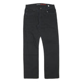DICKIES Mens Black Cotton Blend Regular Straight Trousers W30 L29 Workwear