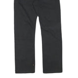 DICKIES Mens Black Cotton Blend Regular Straight Trousers W30 L29 Workwear