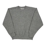 Blank Fruit Of The Loom Sweatshirt - Medium Grey Cotton Blend