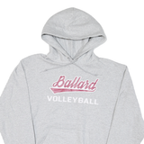 CHAMPION Mens Grey Ballard Volleyball Hoodie M Cotton Blend Pullover Sweatshirt