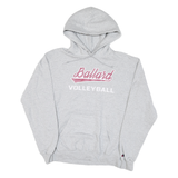CHAMPION Mens Grey Ballard Volleyball Hoodie M Cotton Blend Pullover Sweatshirt