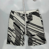Oakley Striped Shorts - 38W 9L Black & White Polyester