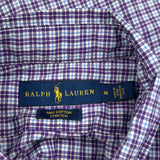 Ralph Lauren Checked Shirt - Medium Blue Cotton
