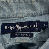 Ralph Lauren Denim Shirt - Large Blue Cotton