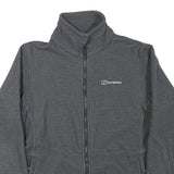 BERGHAUS Womens Grey Jacket UK 12 Polyester Blend Zip Outdoor Casual
