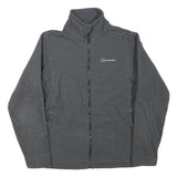 BERGHAUS Womens Grey Jacket UK 12 Polyester Blend Zip Outdoor Casual