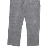 CARHARTT Mens Cotton Blend Grey Relaxed Fit Straight Leg Trousers W32 L27