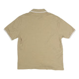 TOMMY HILFIGER Mens Beige Polo Shirt 2XL Cotton Classic Fit Short Sleeve