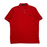 Polo By Ralph Lauren Polo Shirt - Large Red Cotton