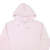 KARL KANI Mens Pink Cotton Blend Pullover Hoodie S Minimal Logo Casual