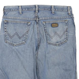 WRANGLER Womens Shorts Blue Denim L W36 Casual Cotton Blend Classic Fit