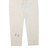 CARHARTT Womens Regular Fit Jeans White Cotton Blend W34 L30 Classic Zip
