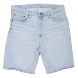 LEVI'S Mens Cotton Blend Light Blue Denim Shorts L W34 Casual Classic Fit