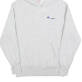CHAMPION REVERSE WEAVE Mens Grey Pullover Hoodie M Classic Logo Cotton