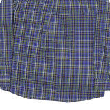 CHAPS Mens Blue Plaid Shirt L Cotton Blend Long Sleeve Button Closure Casual