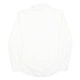 LEE COOPER Mens White Slim Fit Cotton Blend Shirt L Classic Long Sleeve Button