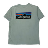 Patagonia Logo Patagonia T-Shirt - Large Green Cotton