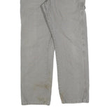 DICKIES Mens Cotton Blend Grey Regular Straight Trousers W32 L30 Workwear Casual