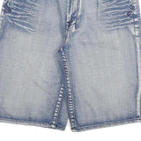 ECKO UNLTD Mens Denim Light Blue Regular Fit Casual Shorts XL W34 Cotton Blend