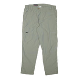 KLEPPER Mens Cotton Blend Light Grey Regular Zip Trousers W34 L27 Outdoor Casual