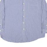 NAUTICA Mens Blue Check Shirt XL Cotton Blend Classic Fit Casual Button Down