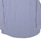 NAUTICA Mens Blue Check Shirt XL Cotton Blend Classic Fit Casual Button Down
