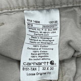 Carhartt Carpenter Pants - 32W 30L Khaki Cotton