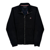 Tommy Hilfiger Track Jacket - Medium Black Cotton