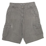 DICKIES Mens Cargo Grey Cotton Shorts M W32 Pockets Casual Workwear