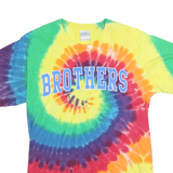 PORT & COMPANY Mens Multicolour Tie Dye T-Shirt S Short Sleeve Crew Neck