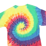 PORT & COMPANY Mens Multicolour Tie Dye T-Shirt S Short Sleeve Crew Neck