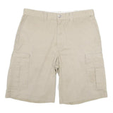 DICKIES Mens Shorts Beige Cargo Cotton Blend XL W34 Workwear Durable