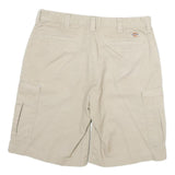 DICKIES Mens Shorts Beige Cargo Cotton Blend XL W34 Workwear Durable