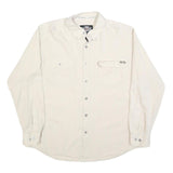 HARLEY DAVIDSON Mens White Cotton Blend Shirt XL Button Down Long Sleeve Casual