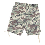 DENIM CO Mens Shorts Green Camouflage Cargo M W30 Cotton Blend Casual