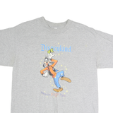 DISNEY Mens Grey Goofy Disneyland Graphic T-Shirt M Short Sleeve Crew Neck