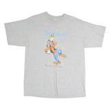 DISNEY Mens Grey Goofy Disneyland Graphic T-Shirt M Short Sleeve Crew Neck
