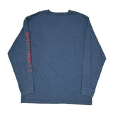 Original Fit Carhartt Spellout Long Sleeve T-Shirt - XL Blue Cotton