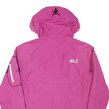 JACK WOLFSKIN Womens Pink Outdoor Jacket S Polyester Blend Hooded Zip