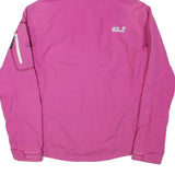JACK WOLFSKIN Womens Pink Outdoor Jacket S Polyester Blend Hooded Zip