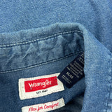 Wrangler Denim Shirt - Medium Blue Cotton