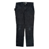 Carhartt Slim Fit Carpenter Pants - 31W 32L Black Cotton