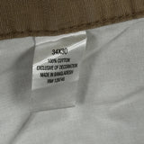 Blue Mountain Carpenter Trousers - 34W 30L Brown Cotton