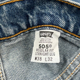 Made In USA Levis 505 Jeans - 36W 32L Blue Cotton