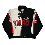 Scarface Jh Designs Graphic Bomber Jacket - 2XL Black & White Cotton