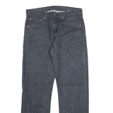 LEVI'S 501 Mens Jeans Blue Regular Straight Denim Medium W34 L32 Classic Button