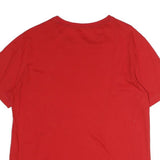 NAUTICA Mens Red Crew Neck Short Sleeve T-Shirt M Cotton Classic Logo